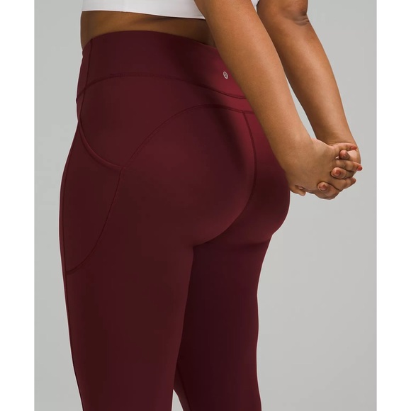 Invigorate high rise tight 25” in Red Merlot - Picture 3 of 10